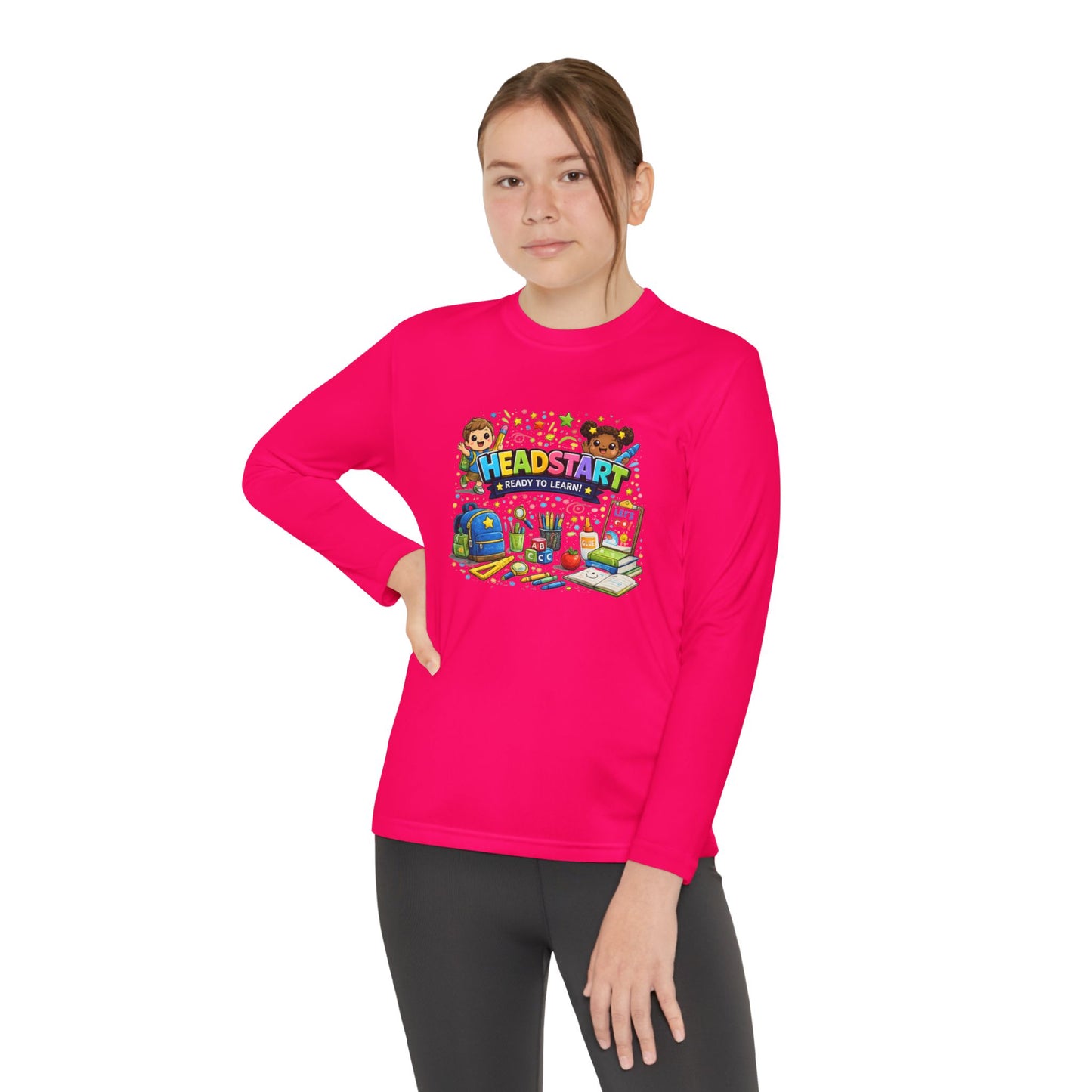 Head Start Kids Long Sleeve Tee — Back-to-School Preschool Shirt