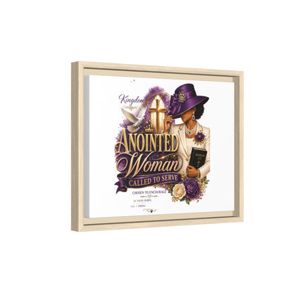 Framed Canvas Print — "Anointed Woman Called to Serve" Christian Wall Art