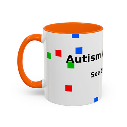 Autism Awareness Accent Mug - "See the Ability" Coffee Cup
