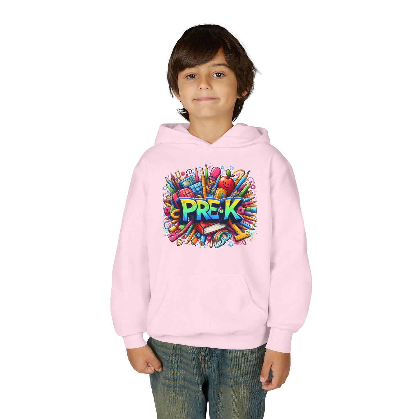 Pre-K Kids Hoodie — Colorful Back-to-School Preschool Sweatshirt