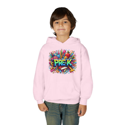 Pre-K Kids Hoodie — Colorful Back-to-School Preschool Sweatshirt