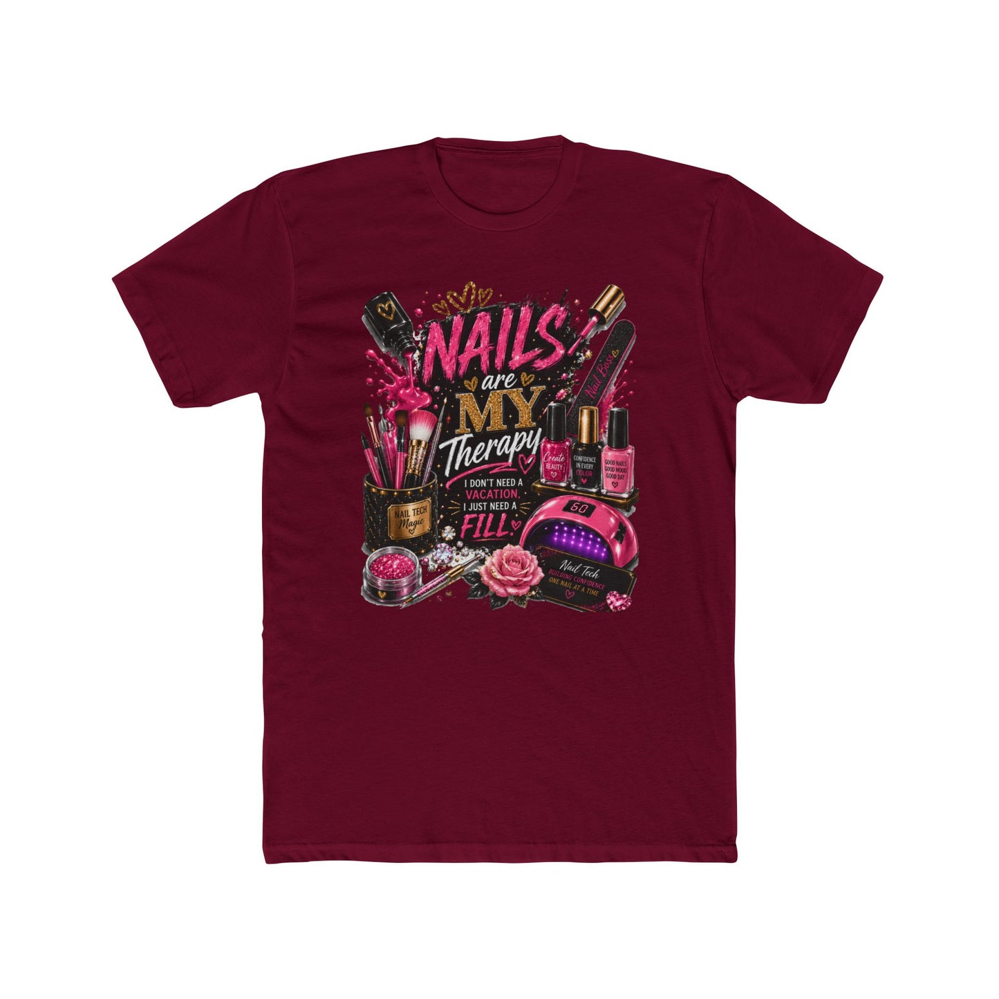 Nails Are My Therapy T-Shirt — Nail Tech & Manicurist Graphic Tee