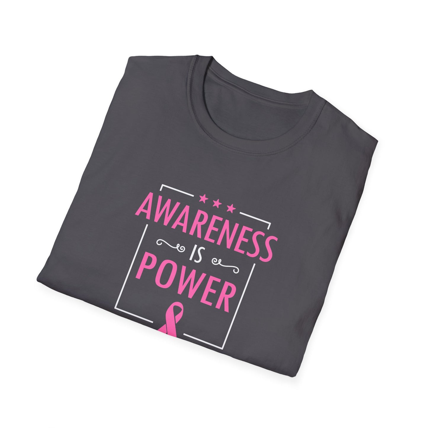 Awareness Is Power Breast Cancer Awareness T-Shirt