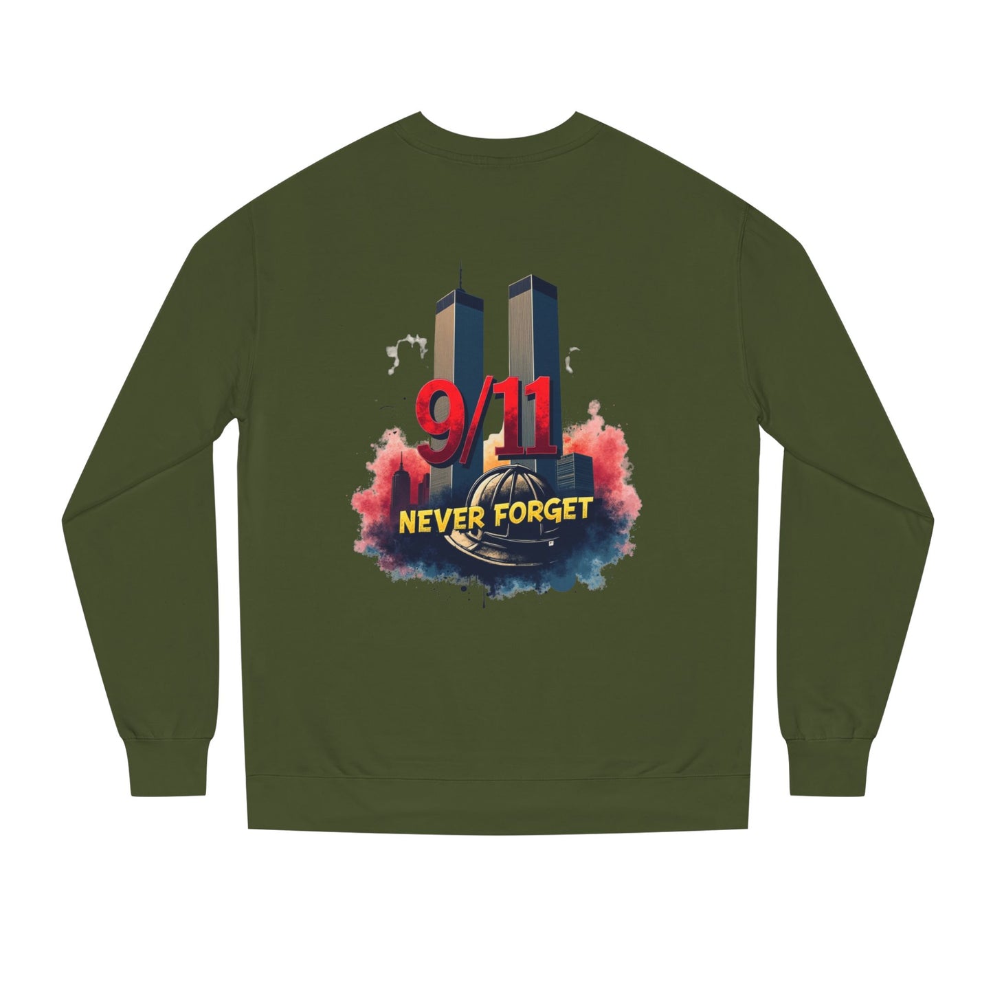9/11 Never Forget Sweatshirt — Twin Towers Memorial Crewneck