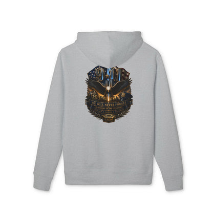 Eagle Shield Graphic Hoodie — 'You Never Walk Alone' Patriotic Bird Pullover