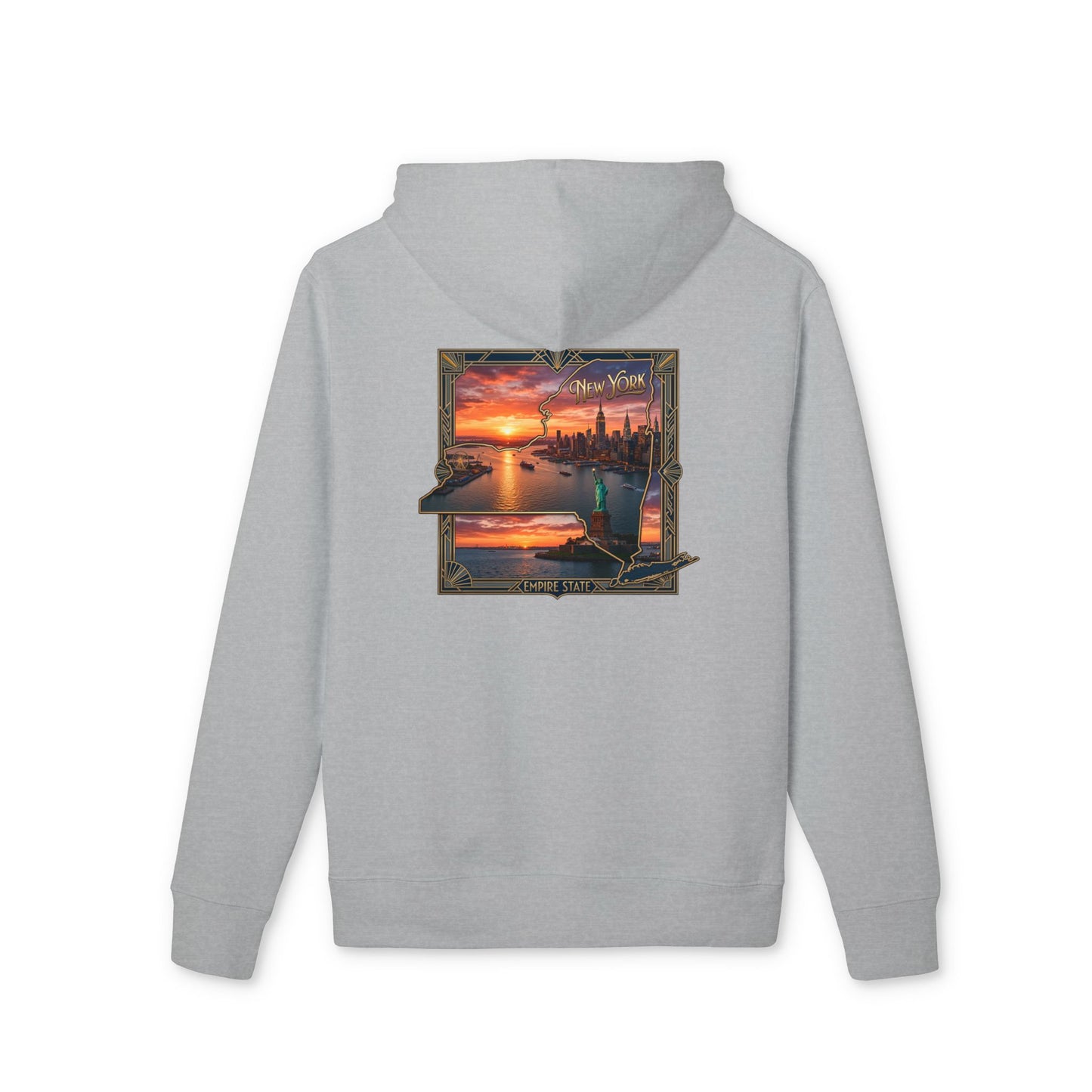 Sunset Harbor Hoodie — Coastal Sunset Graphic Pullover