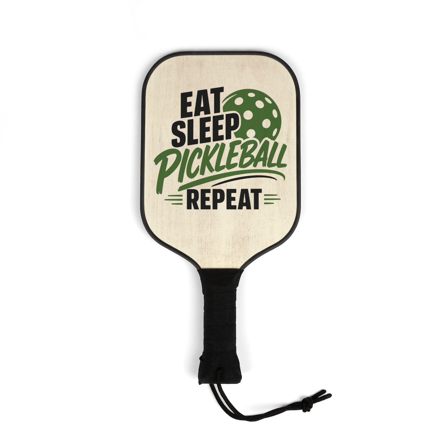 Pickleball Paddle Set — "Eat Sleep Pickleball Repeat" Paddle & Balls Kit