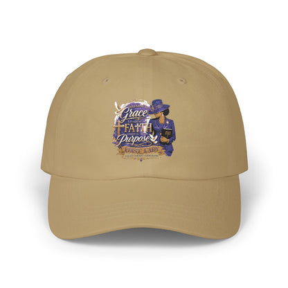 Dad Cap – Grace, Faith & Purpose Embroidered Hat (Faith-Inspired Gift)