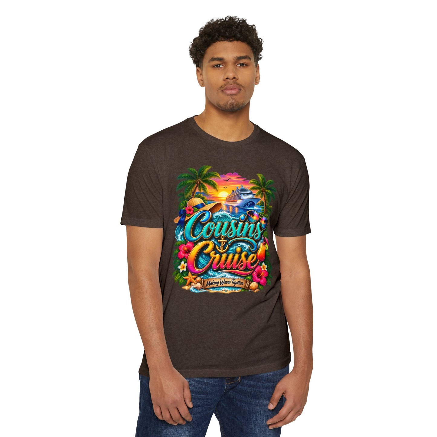 Cousins Cruise T‑Shirt — Tropical Family Vacation Tee