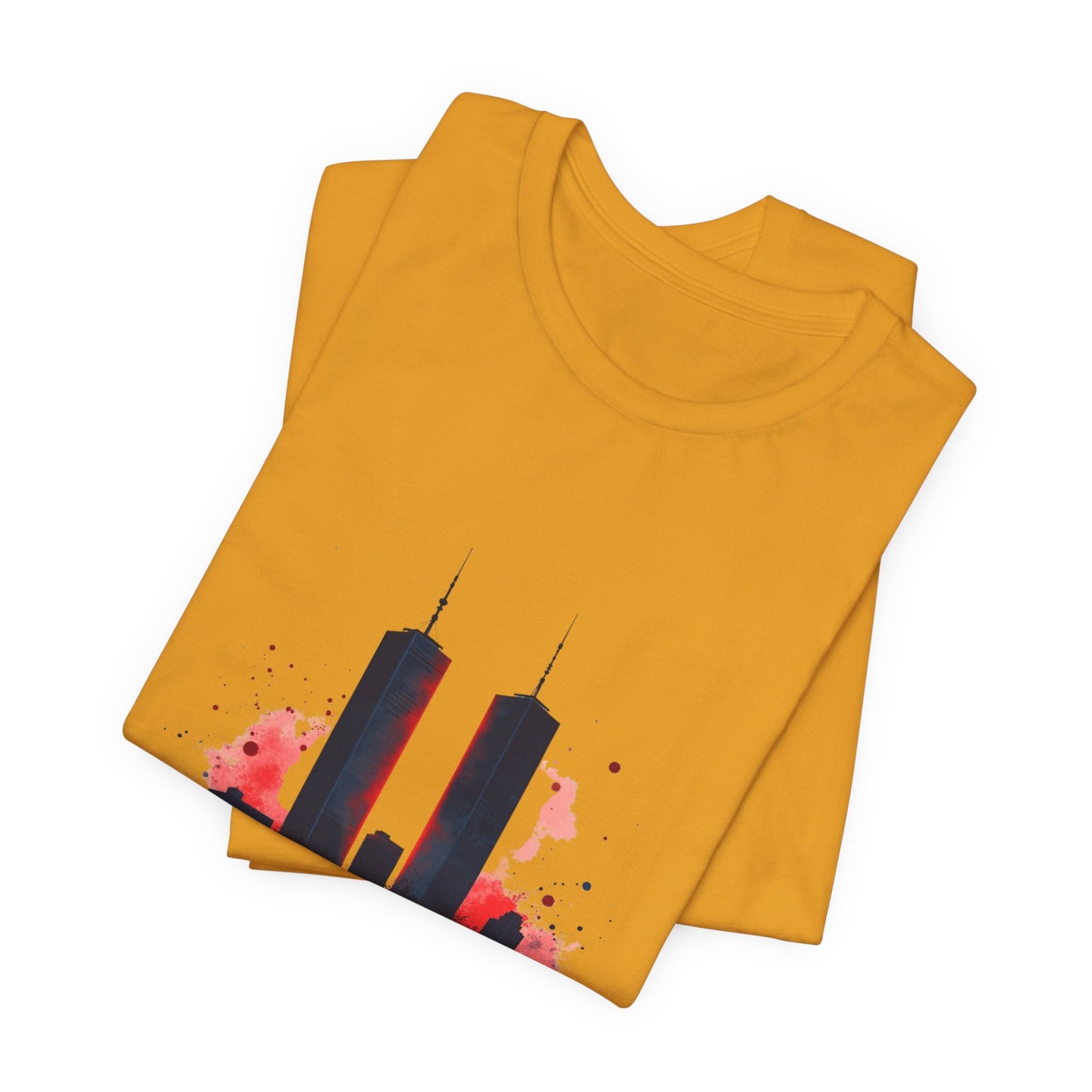 9/11 Never Forget T-Shirt — World Trade Center Memorial Tee