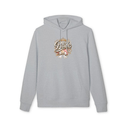 Bride Floral Script Hoodie — Bridal Bachelorette Sweatshirt