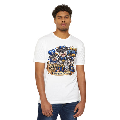 Father's Day Dog Dad T-Shirt – "Best Dog Dad Ever" Paw Print Tee