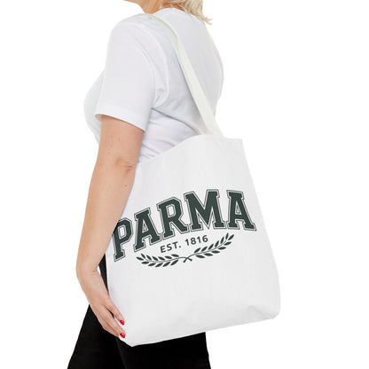 Parma Est. 1816 Tote Bag — Vintage Collegiate Canvas Tote