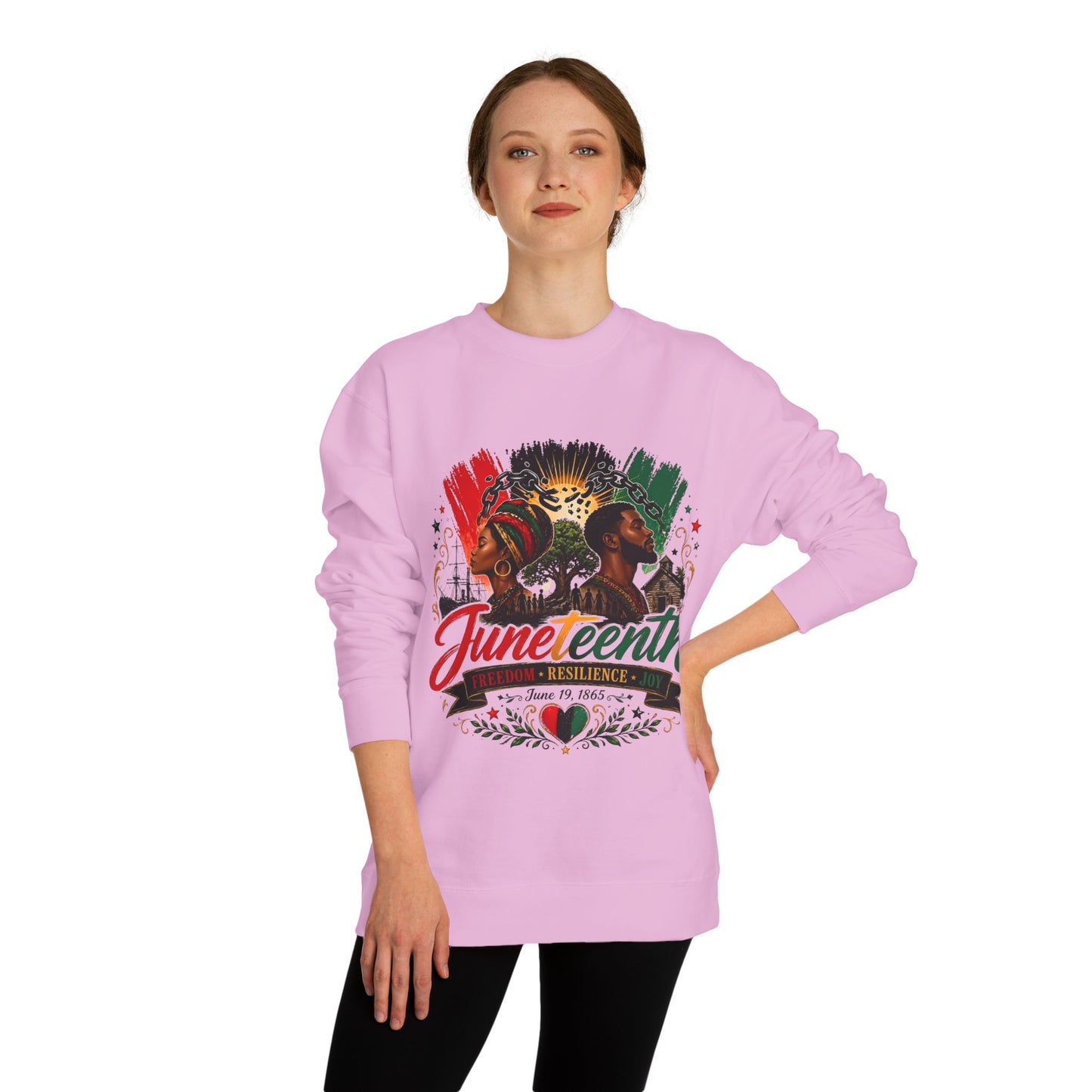 Juneteenth Sweatshirt — Juneteenth Proud Graphic Crewneck