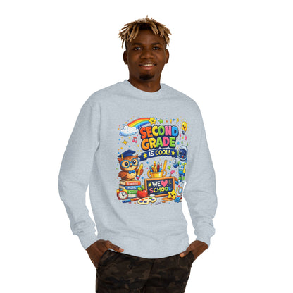Second Grade Is Cool Sweatshirt – Cute School Kids Crewneck