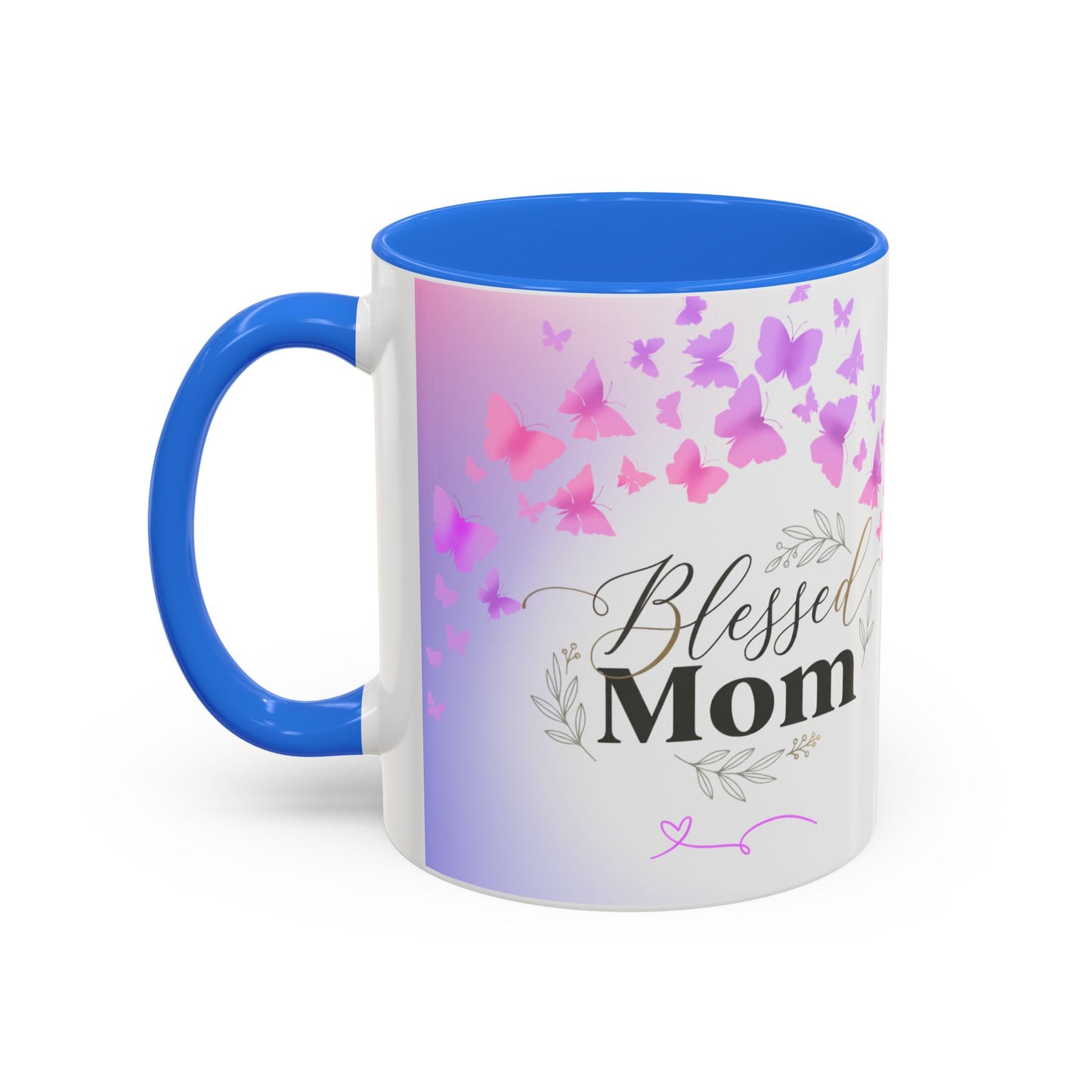 Blessed Mom Butterfly Mug — Colorful 11oz/15oz Ceramic Gift for Mother's Day