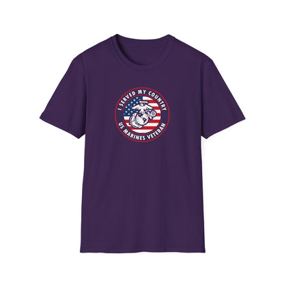 I Served My Country US Marines Veteran T-Shirt