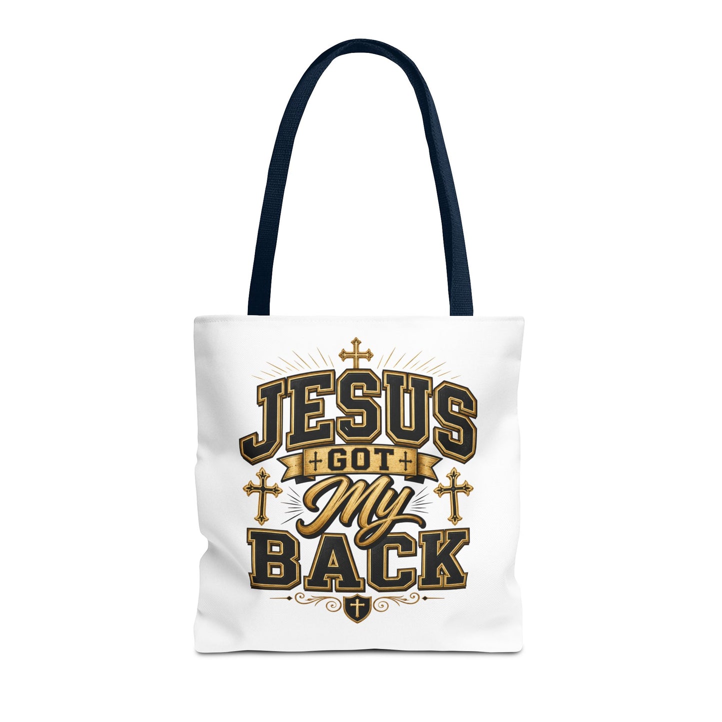 Jesus Got My Back Tote Bag — Faith-Based Christian Inspirational Carryall