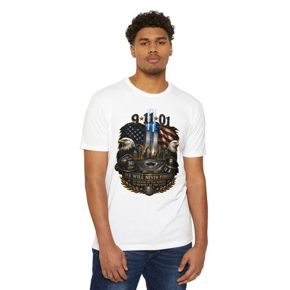 9/11 We Will Never Forget Memorial T-Shirt