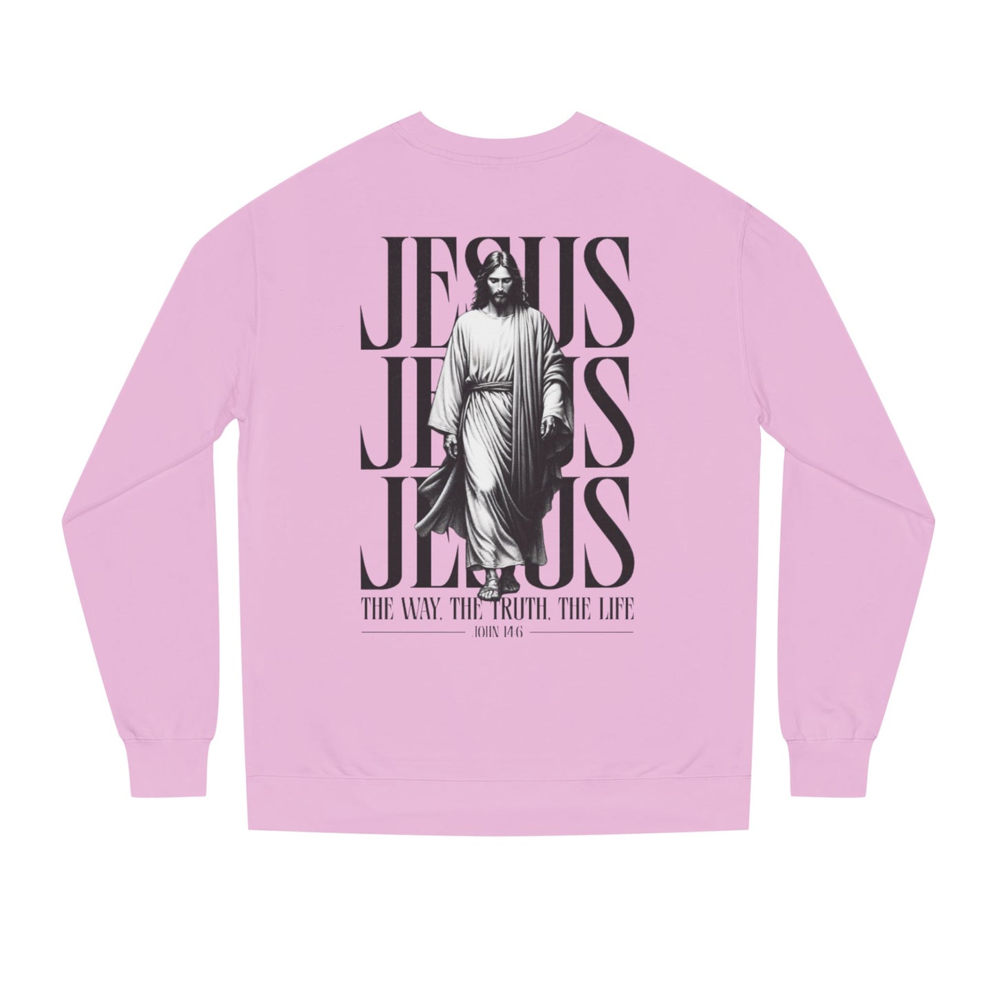 Jesus Graphic Sweatshirt — 'The Way The Truth The Life' Christian Crewneck