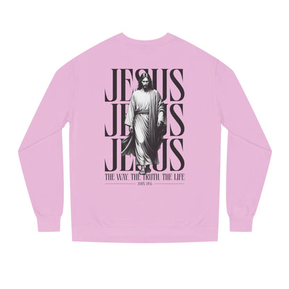 Jesus Graphic Sweatshirt — 'The Way The Truth The Life' Christian Crewneck