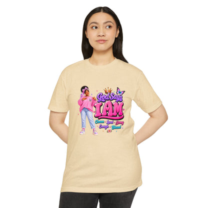 God Says I Am Tee — Inspirational Christian Graphic T-Shirt