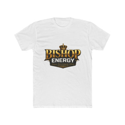 Bishop Energy Graphic Tee — Bold Gold Crown Logo T-Shirt