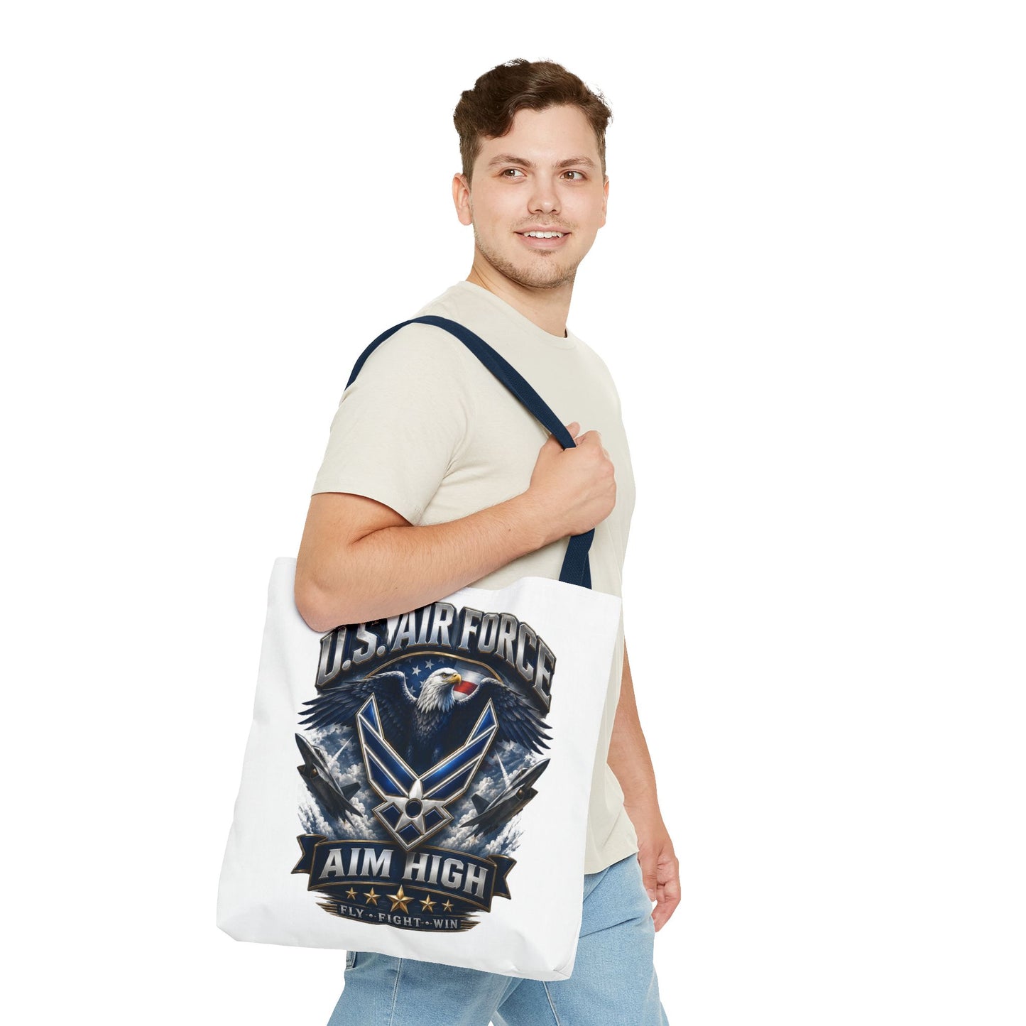 U.S. Air Force Aim High Tote Bag — Patriotic Eagle Military Tote
