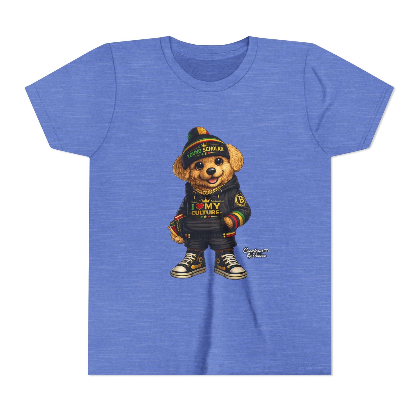 Youth Bear Graphic Tee – "I Love My Culture" Urban Streetwear