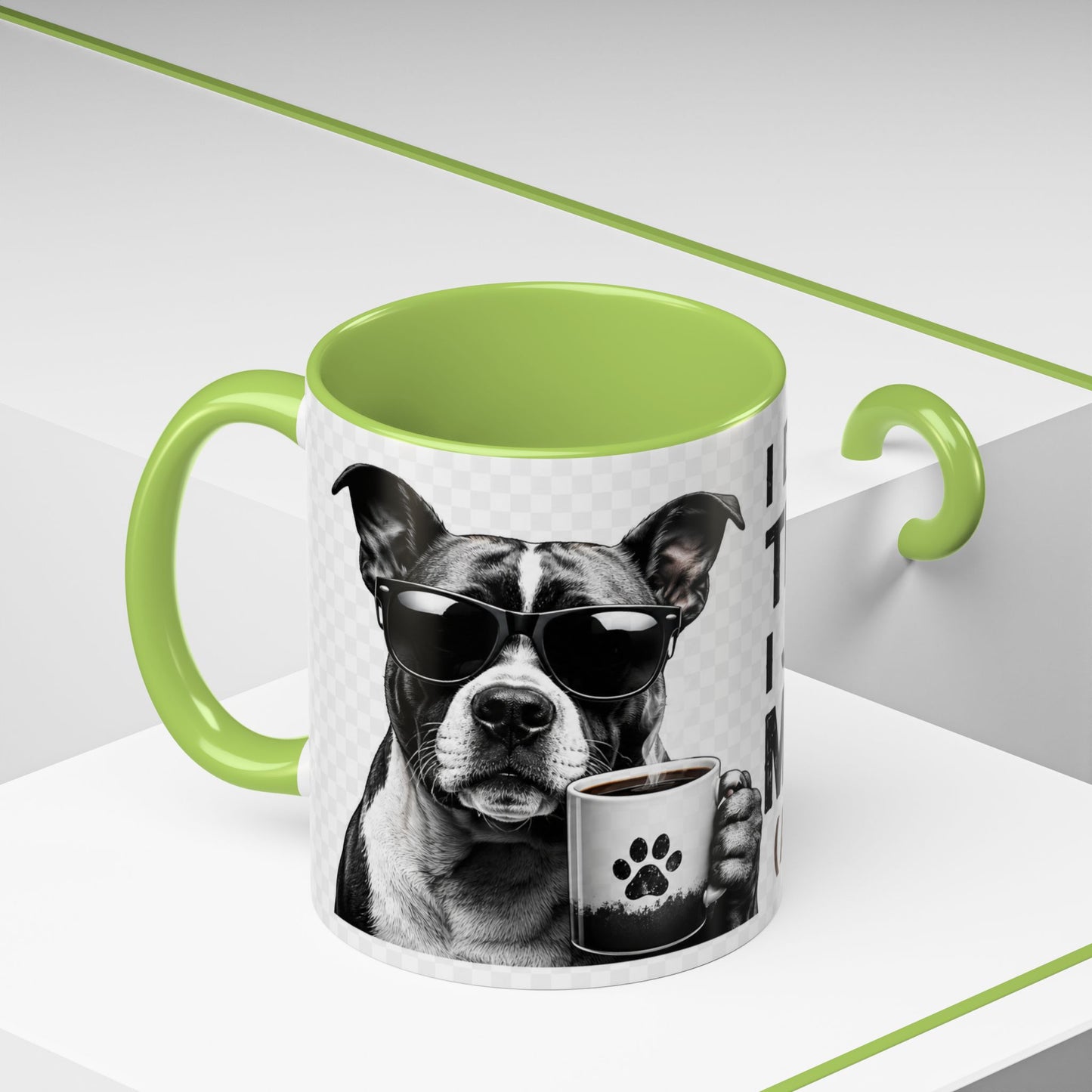 Dog Lover Coffee Mug — "I Don't Need Therapy I Just Need My Dog (And Coffee)" Accent Mug