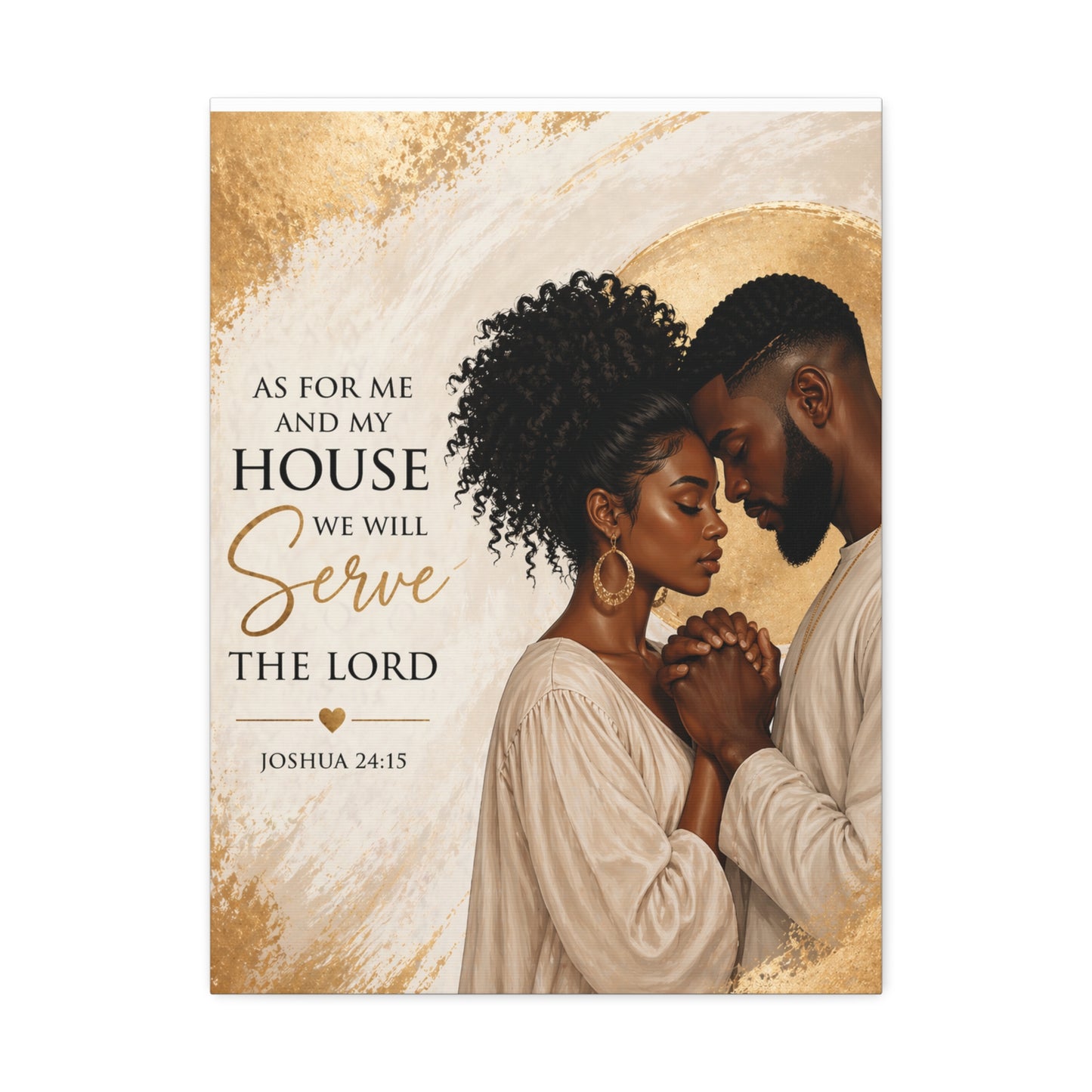 Canvas Wall Art — “As For Me And My House We Will Serve The Lord” (Joshua 24:15)