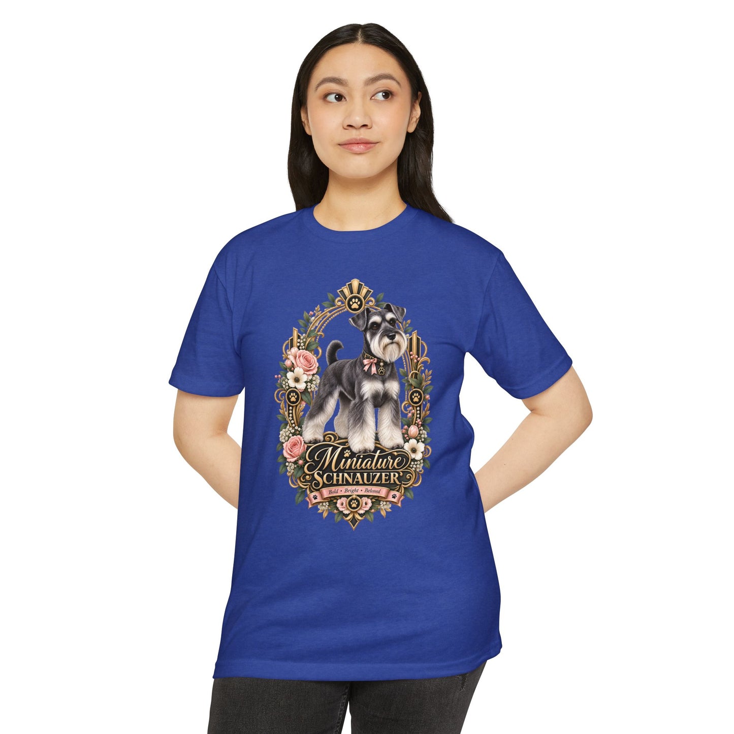 Miniature Schnauzer Floral Tee