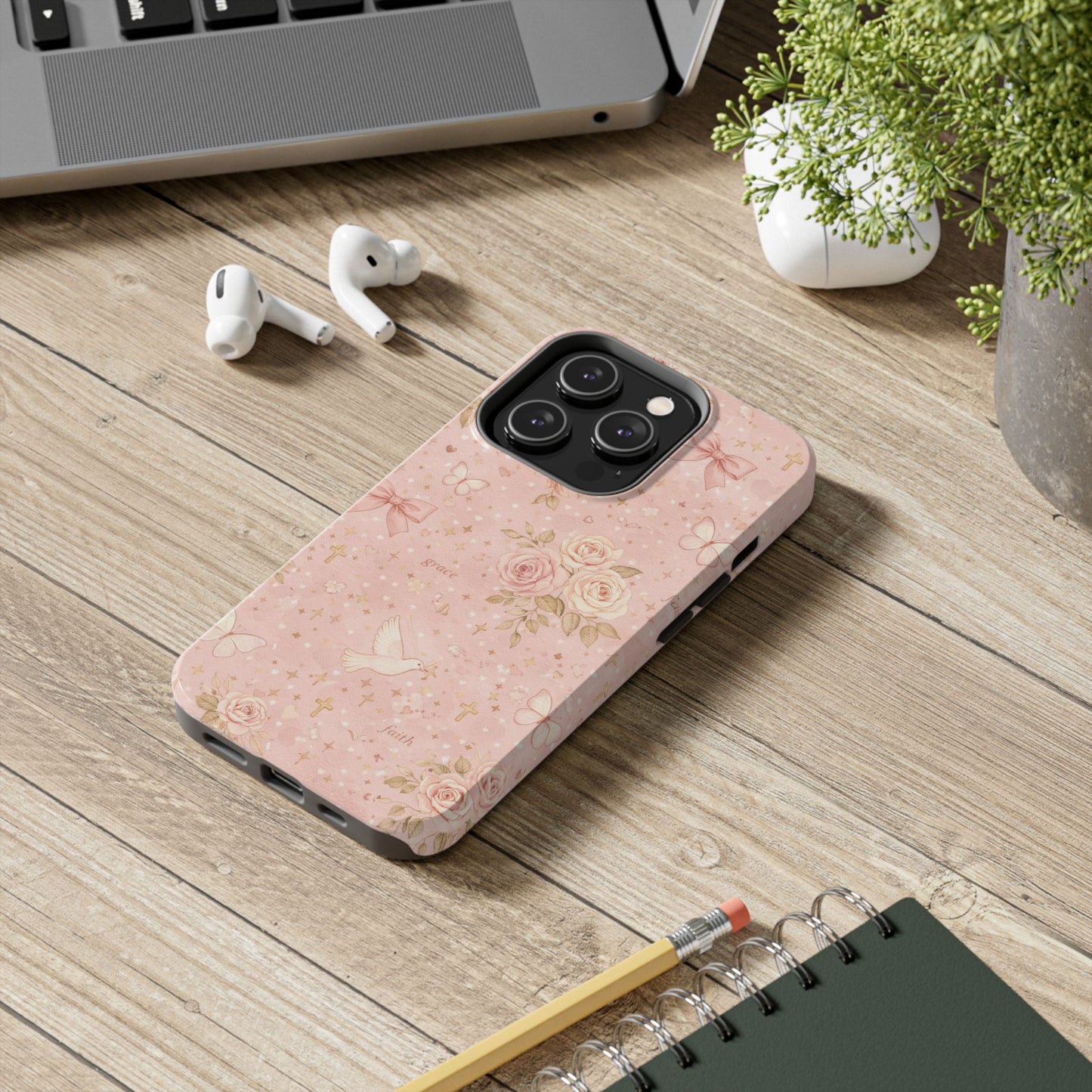 Grace Faith Phone Case | Christian floral iPhone Case