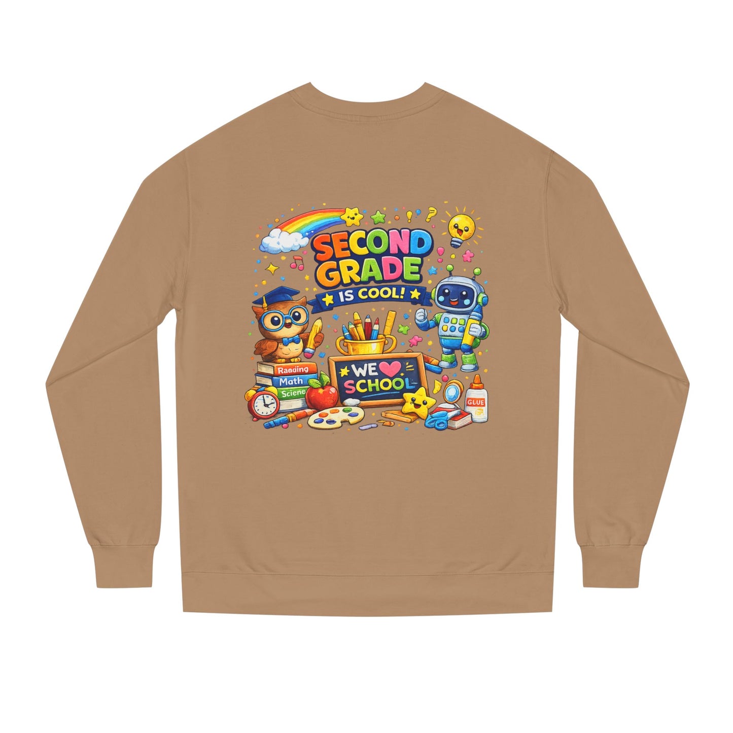 Second Grade Is Cool Sweatshirt – Cute School Kids Crewneck