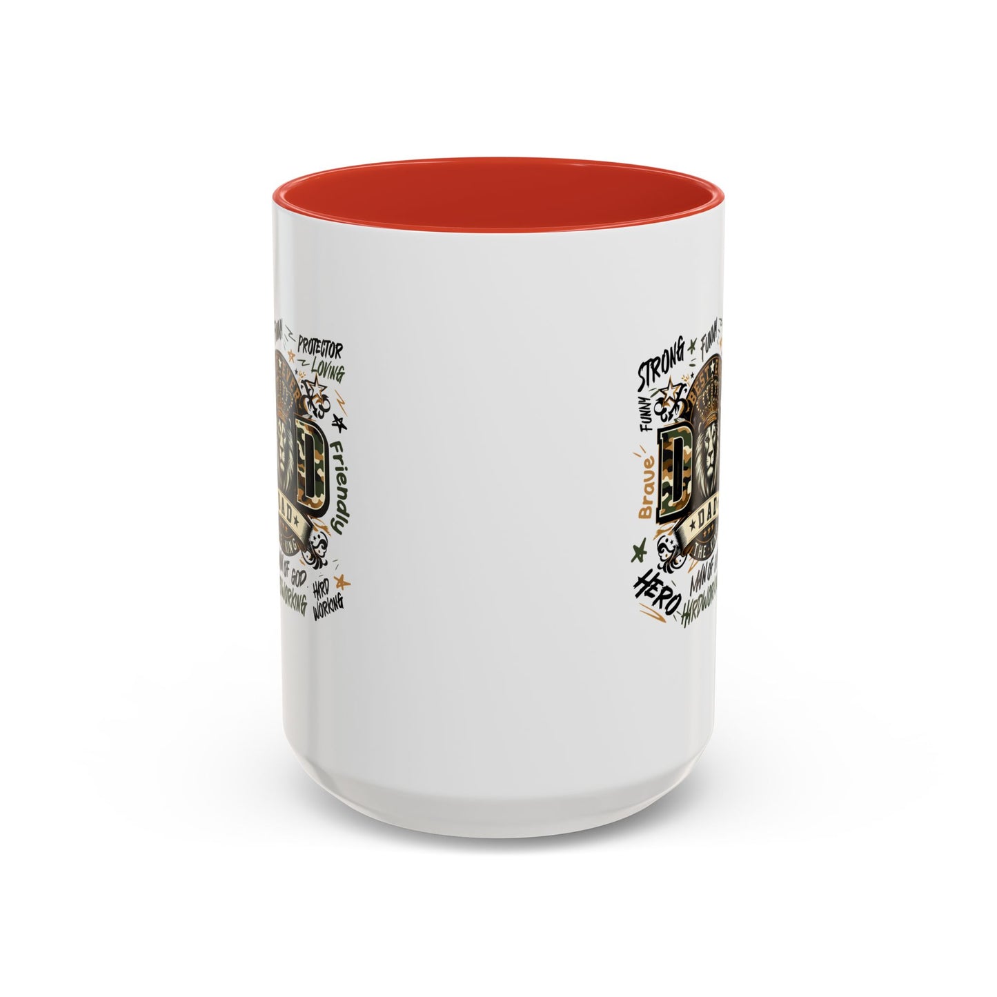Dad King Lion Coffee Mug — 'Dad: The King' Accent 11/15oz Gift