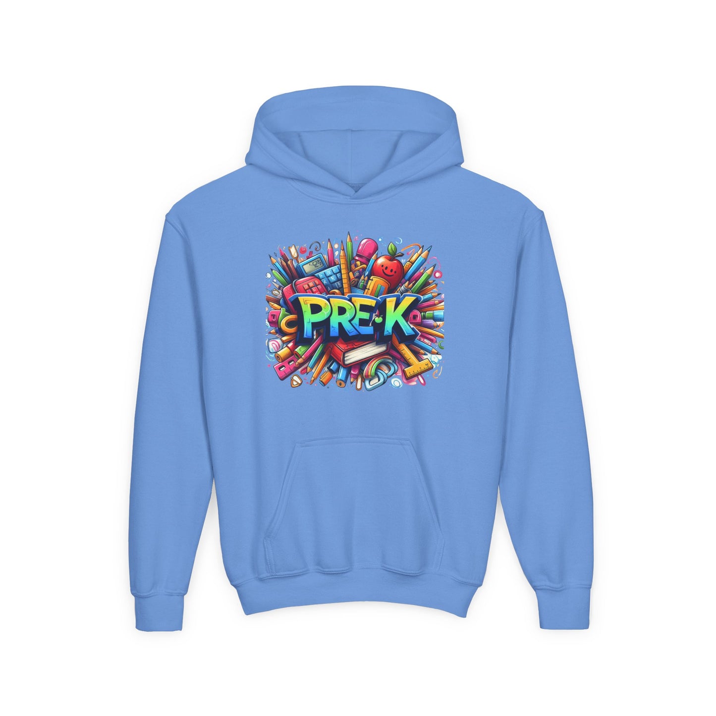 Pre-K Kids Hoodie — Colorful Back-to-School Preschool Sweatshirt