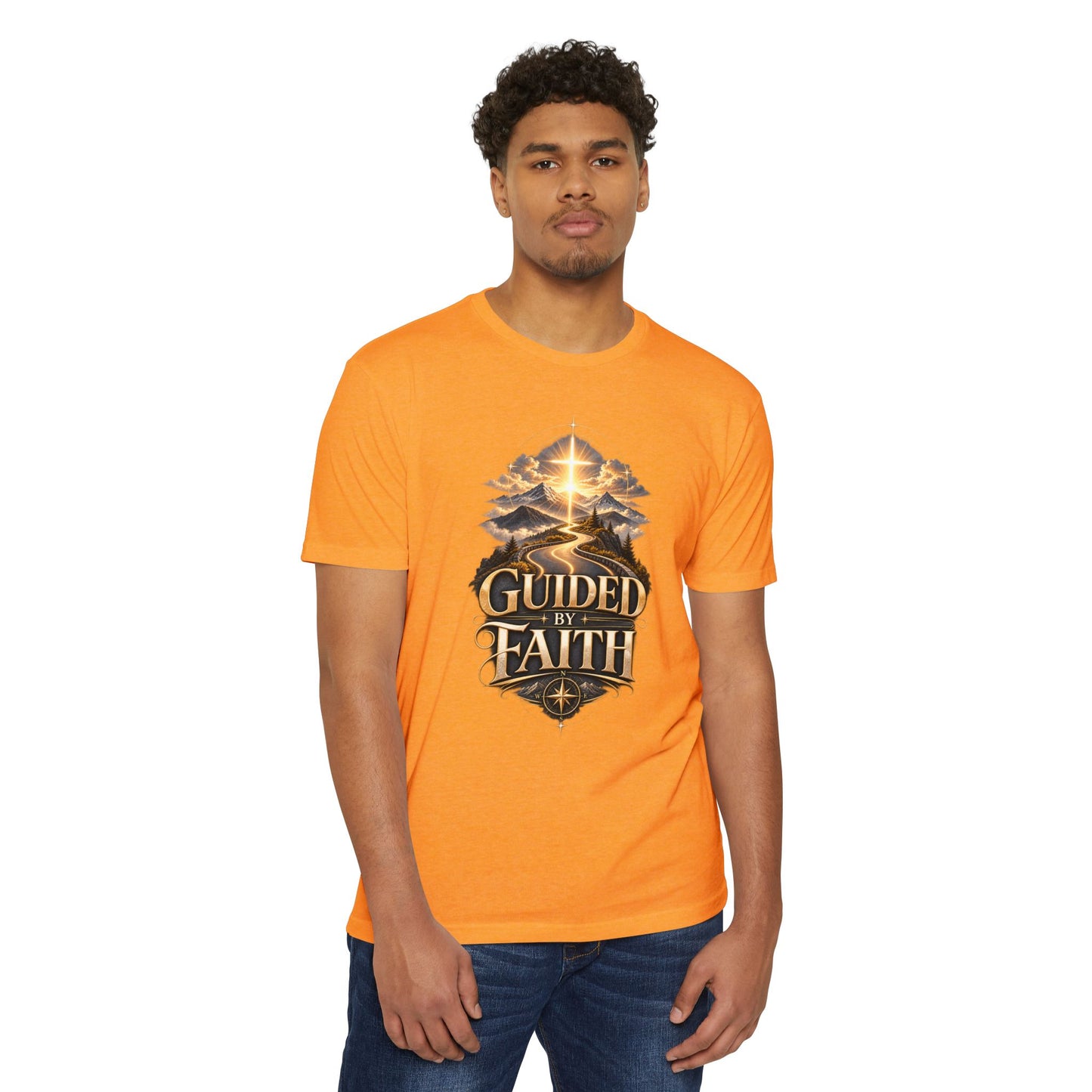 Guided by Faith T-Shirt — Christian Inspirational Tee