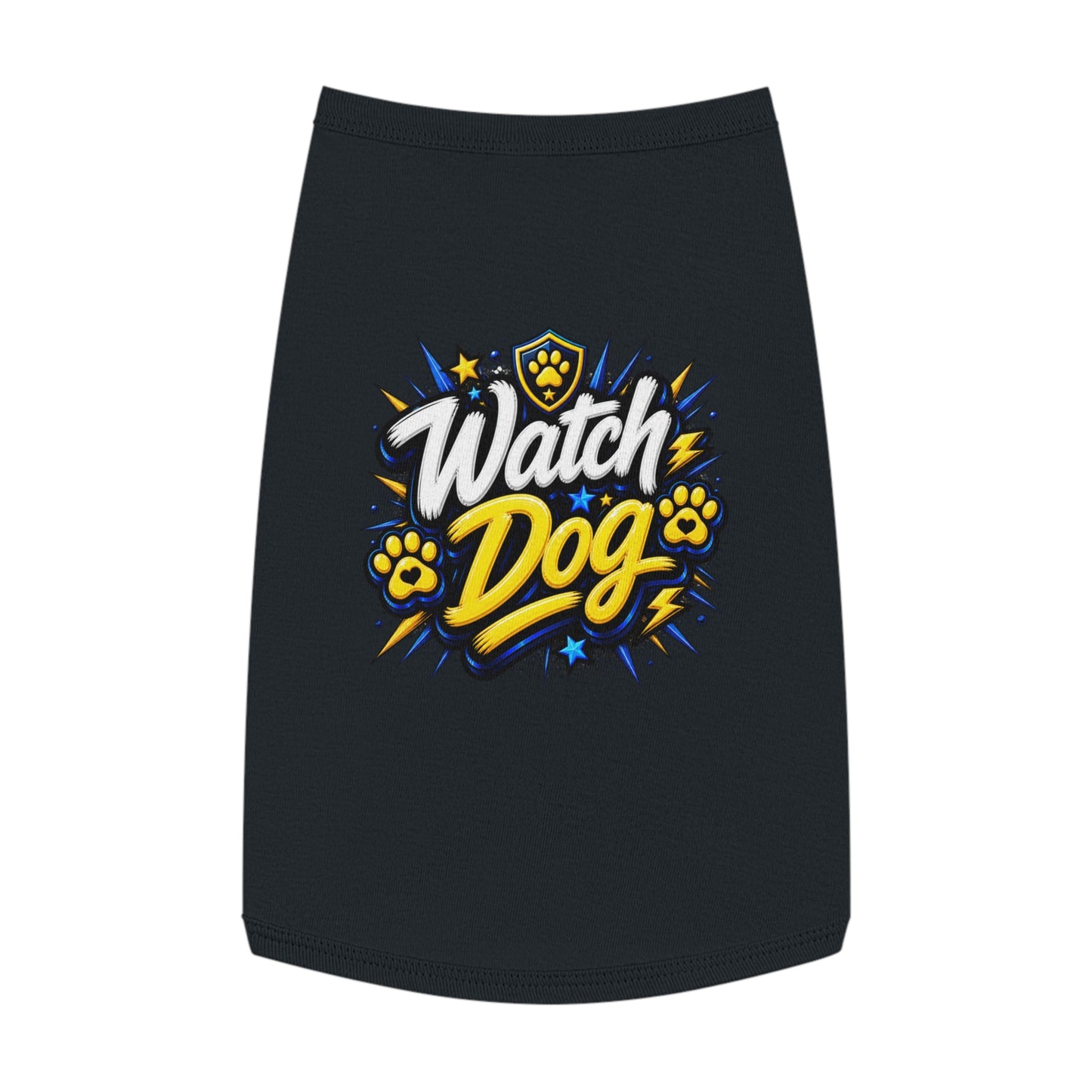 Watch Dog Pet Tank Top — Cute Guard Dog Graphic Tank for Small Dogs