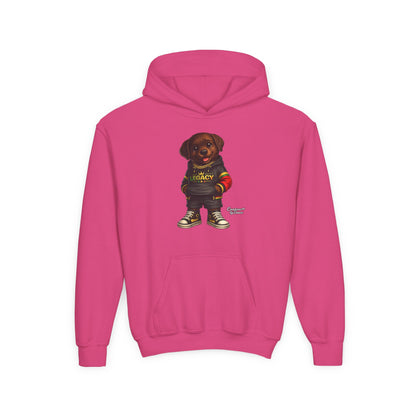 Youth Hoodie — 'Legacy' Streetwear Puppy Graphic Sweatshirt