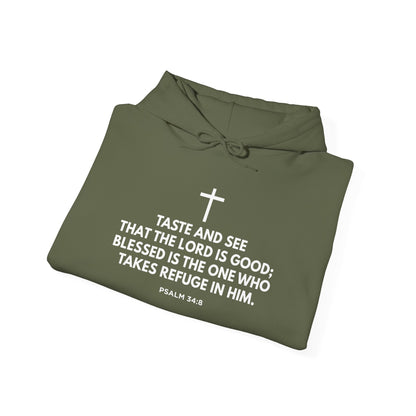 “Taste and See” Psalm 34:8 Hoodie