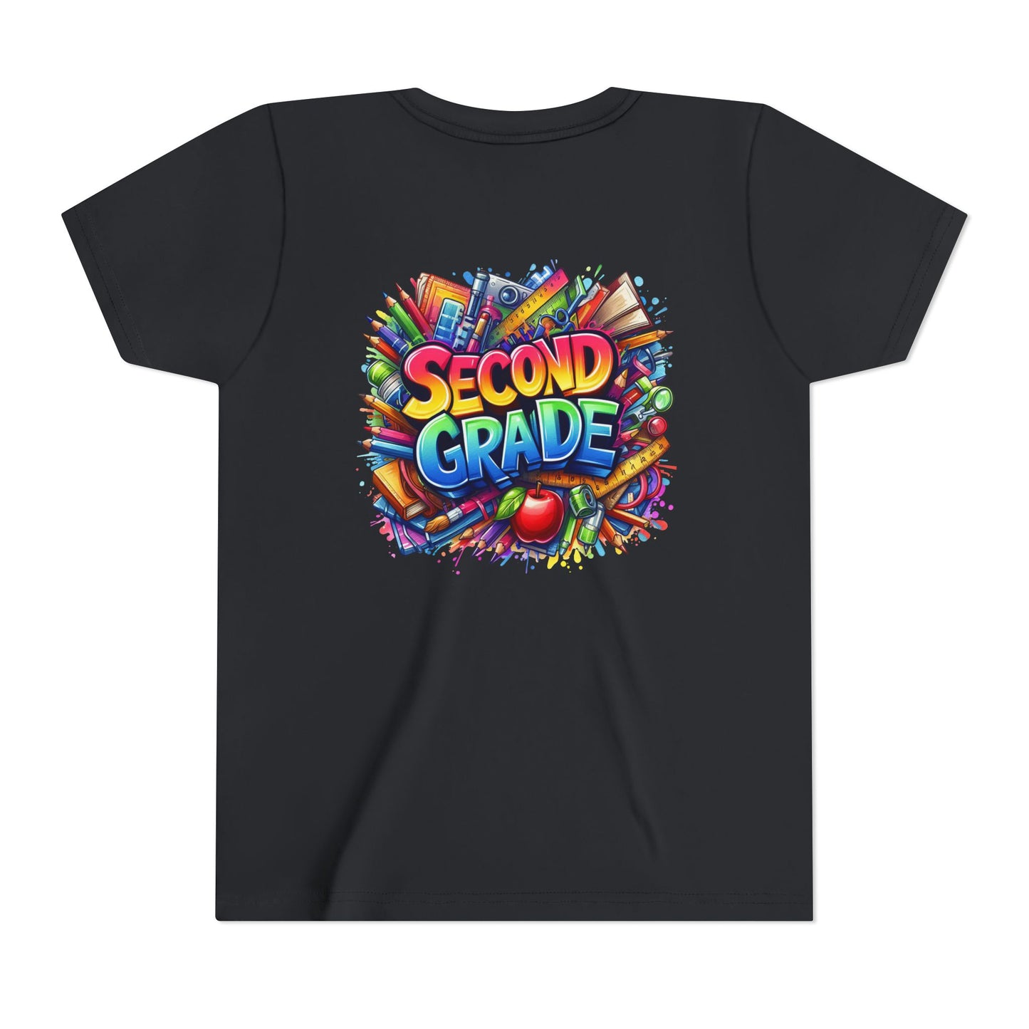Second Grade Youth Tee — Colorful Back-to-School Kids T-Shirt