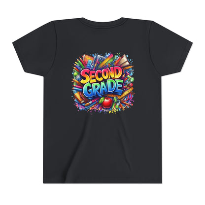 Second Grade Youth Tee — Colorful Back-to-School Kids T-Shirt