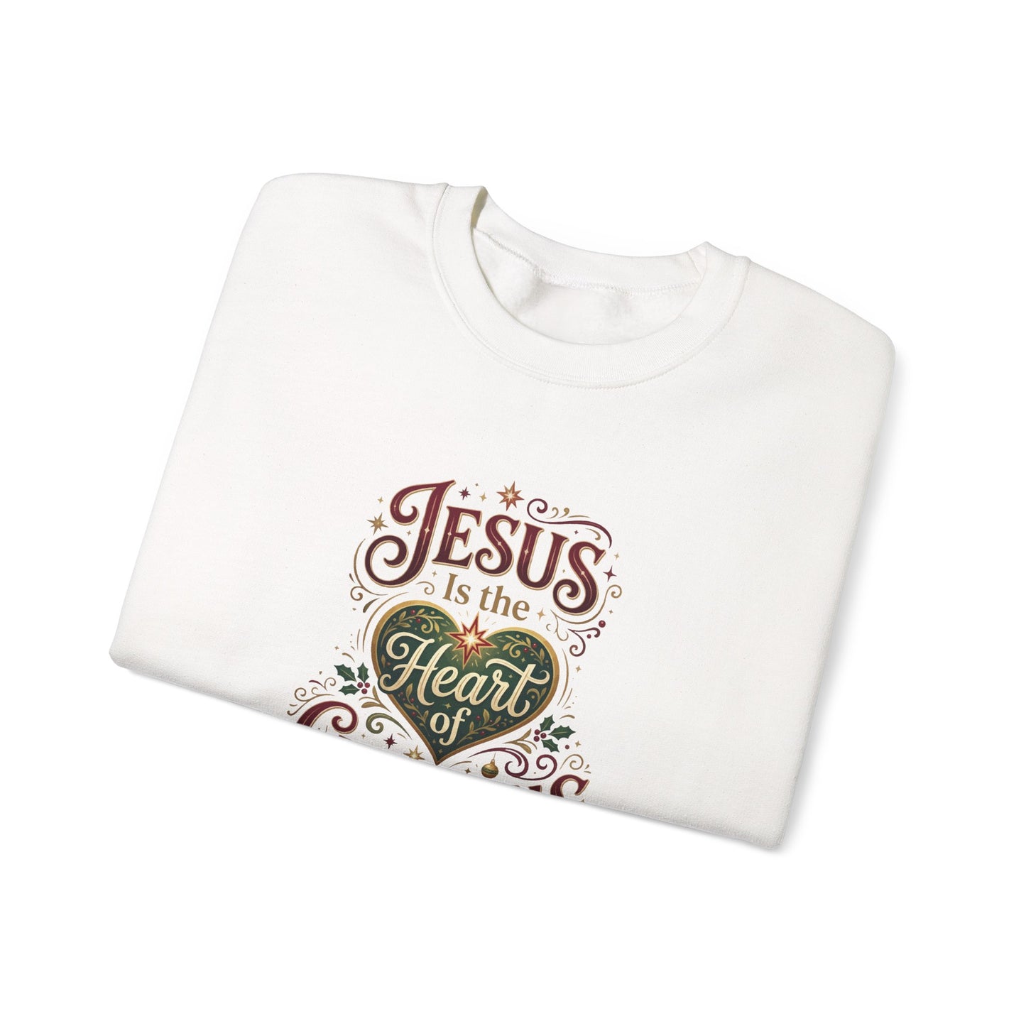 Jesus Is the Heart of Christmas  Sweatshirt
