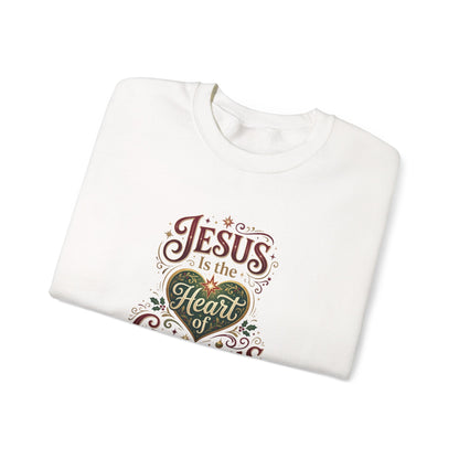 Jesus Is the Heart of Christmas  Sweatshirt