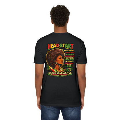 Head Start Black Excellence T-Shirt — Afrocentric Inspirational Graphic Tee