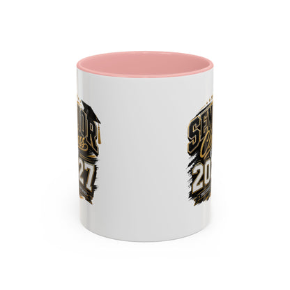 Senior Class of 2027 Accent Coffee Mug — Graduation Gift