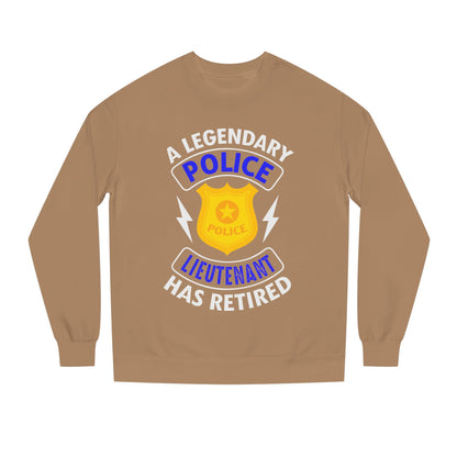 Retired Police Lieutenant Sweatshirt — Legendary Badge Crewneck