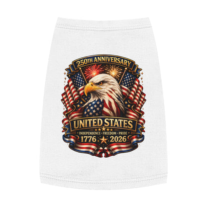 Patriotic Pet Tank — 250th United States Anniversary Eagle (1776–2026)