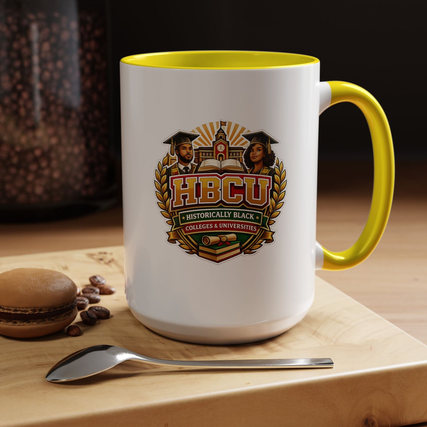 HBCU Pride Accent Coffee Mug — Historically Black Colleges & Universities Graduation Gift