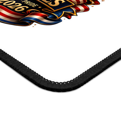 United States 250th Anniversary Gaming Mouse Pad — Patriotic Eagle, Flags & Fireworks (1776–2026)